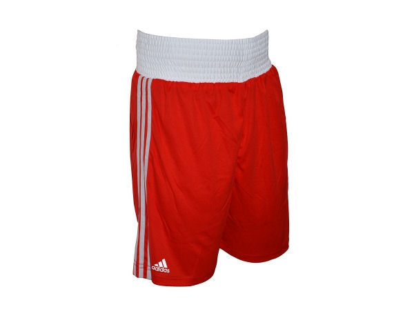 Adidas Base Punch MK2 II Climalite Boxing Shorts - Red White